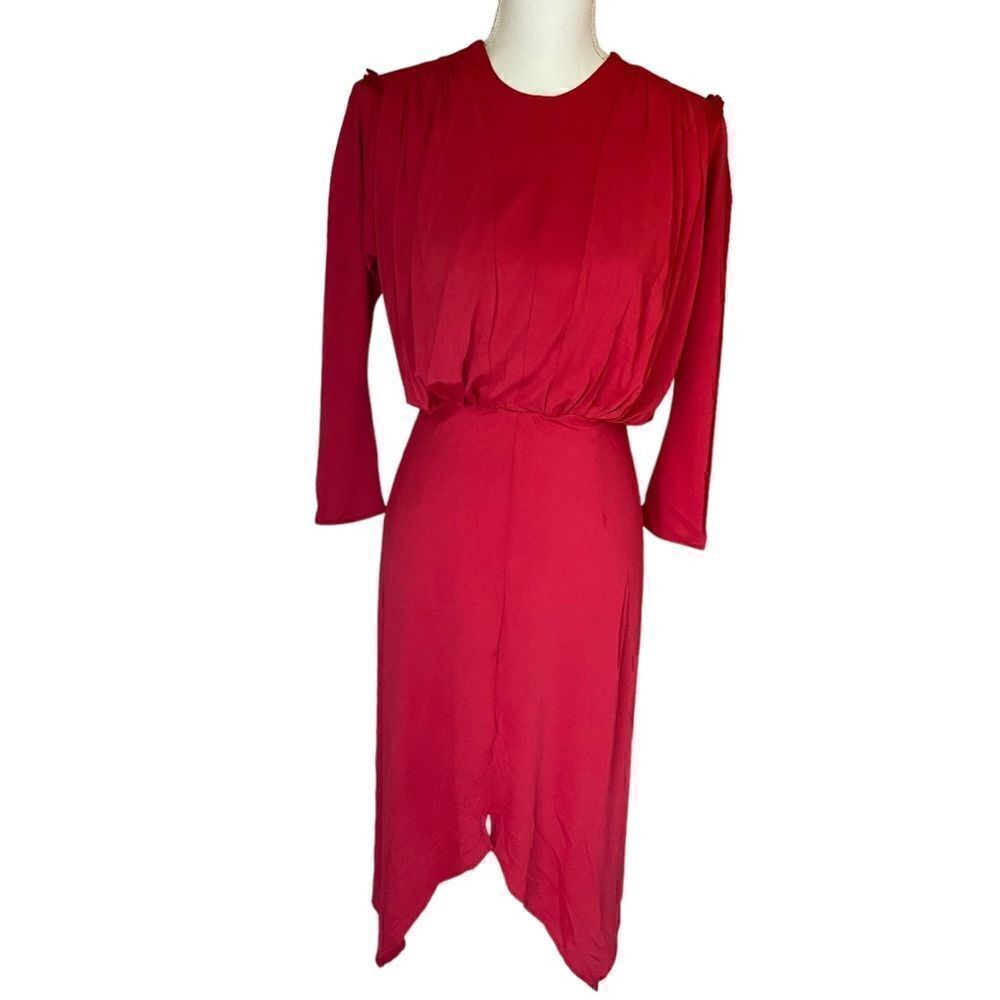 We Are HAH Ruche Ruched Red Dress Size Small Revolve NWT - Picture 7 of 14